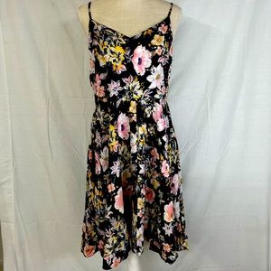 Floral Midi Spaghetti Strapped Gap Dress